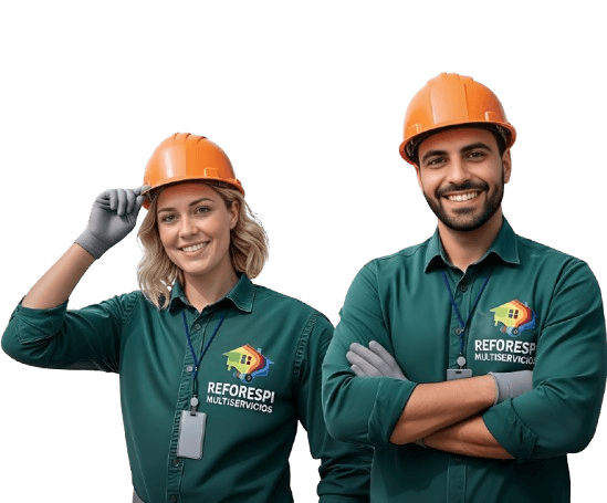 Profesional de Multiservicios Reforespi trabajando en proyectos de construcción y reformas